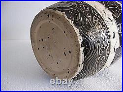 Bien Hoa Imposant Vase Ceramique Emaille Indochine Vietnam Art Deco Asie