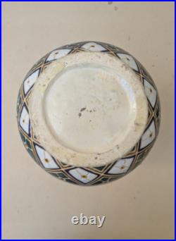 Bien Hoa, Vase Ceramique Emaille Indochine, Vietnam Art Deco Asie