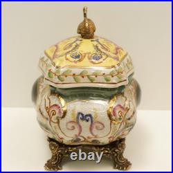 Boite Bijoux Cygne Oiseau Style Art Deco Style Art Nouveau Porcelaine Ceramique