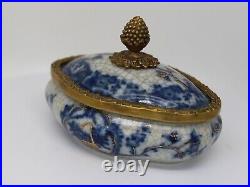Boite Bijoux Tabac Fleurs Style Art Deco Style Art Nouveau Porcelaine Ceramique