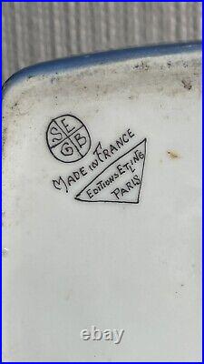 Bonbonnière Art Déco ETLING Danseuse Années Folles Agenouillée mains liées SEGB