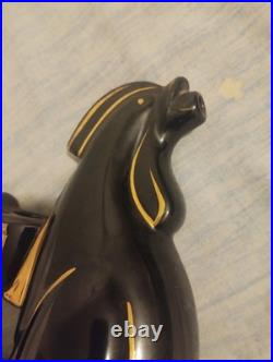 Bouteille céramique époque art déco Liqueur D'or Paul Garnier Enghien 1920