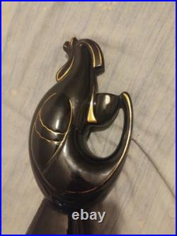 Bouteille céramique époque art déco Liqueur D'or Paul Garnier Enghien 1920