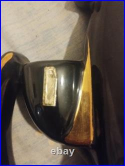 Bouteille céramique époque art déco Liqueur D'or Paul Garnier Enghien 1920