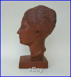 Buste de femme par Claudius Linossier 1927 Art Déco Liberty