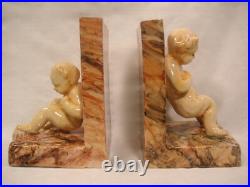 CLEMENT MASSIER PAIRE DE SERRE LIVRES CERAMIQUE EMAILLEE ART DECO Bookend