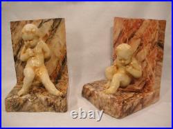 CLEMENT MASSIER PAIRE DE SERRE LIVRES CERAMIQUE EMAILLEE ART DECO Bookend