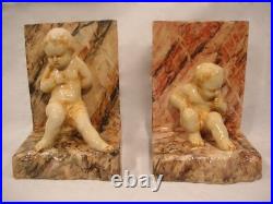 CLEMENT MASSIER PAIRE DE SERRE LIVRES CERAMIQUE EMAILLEE ART DECO Bookend