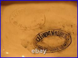 CLEMENT MASSIER PAIRE DE SERRE LIVRES CERAMIQUE EMAILLEE ART DECO Bookend