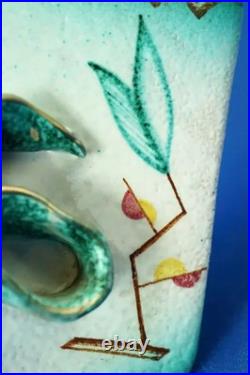C. I. M. A. CIMA Italy, Vase panier en céramique Art déco 1900 attribué Nino Strada C. I. M. A. CIMA Italy, Vase panier en céramique Art déco 1900 attribué Nino Strada
