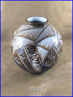 Camille Tharaud Limoges Grand Vase Boule / Ceramique / Art Deco