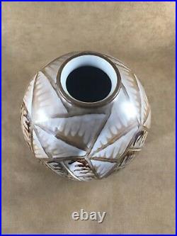 Camille Tharaud Limoges Grand Vase Boule / Ceramique / Art Deco