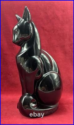 Cat Katze Chat Lemanceau Sculpture Statue Objets Animal Craquele Art Deco 1930