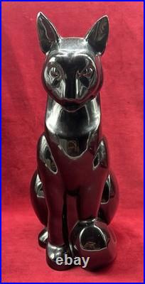 Cat Katze Chat Lemanceau Sculpture Statue Objets Animal Craquele Art Deco 1930