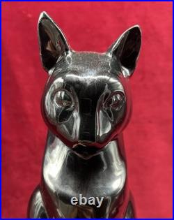 Cat Katze Chat Lemanceau Sculpture Statue Objets Animal Craquele Art Deco 1930