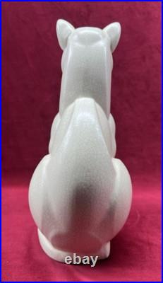 Cat Katze Chat Lemanceau Sculpture Statue Objets Animal Craquele Art Deco 1930