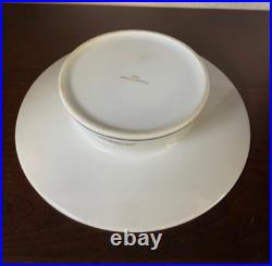 Cendrier St Dupont Decor Art Deco Estampille En Porcelaine Forme Ronde
