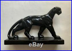 Ceramique Animaliere Panthere Epoque Art Deco Charles Lemenceau St-clement