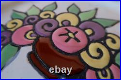 Ceramique HB Assiette Decorative Art Déco 22,7Cm France 1925-30