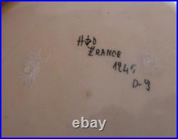 Ceramique HB Assiette Decorative Art Déco 22,7Cm France 1925-30