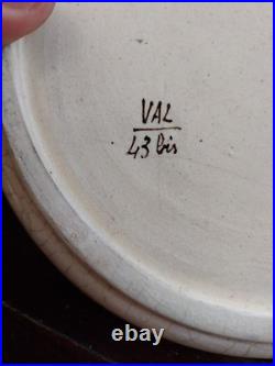 Ceramique Louis Dage Plateau Et Pot En Raku Monte Argent Ceramique Art Deco 1930