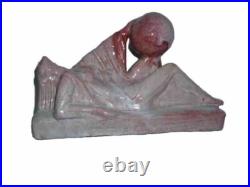 Ceramique Statuette Art Deco Signee