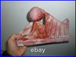 Ceramique Statuette Art Deco Signee