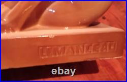 Céramique art déco française de charles lemanceau renard beige