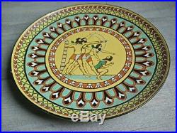 Ceramique art deco signé F. Delarraf 1938. Decor Perce/Égyptien/Orientaliste/