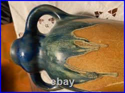 Céramique vintage signé, art déco, signé Méténier, grand vase ancien. 1920