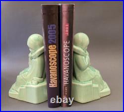 Céramiques serre-livres Art Déco Louis Fontinelle 1930