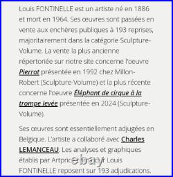 Céramiques serre-livres Art Déco Louis Fontinelle 1930