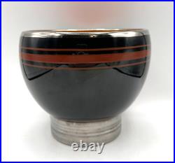 Ch CATTEAU BOCH Frères Kéramis Vase art deco céramique émaillée Belgium