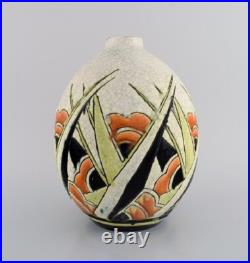Charles Catteau pour Boch Freres Keramis, Belgique. Vase en céramique Art Déco