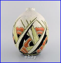 Charles Catteau pour Boch Freres Keramis, Belgique. Vase en céramique Art Déco