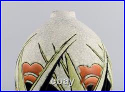 Charles Catteau pour Boch Freres Keramis, Belgique. Vase en céramique Art Déco