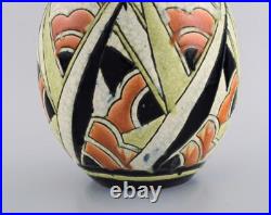 Charles Catteau pour Boch Freres Keramis, Belgique. Vase en céramique Art Déco