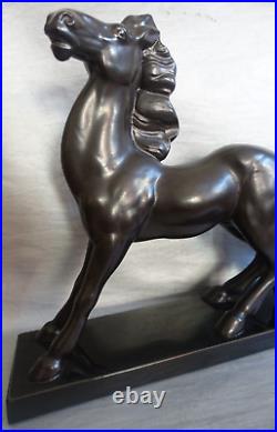 Charles Lemanceau (1905-1980) sculpture équestre en céramique de St Clément