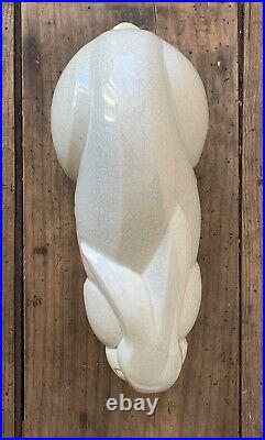 Charles Lemanceau K G Saint Clement Lapin Ceramique Craquelee Art Deco