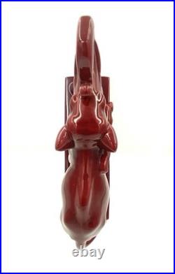 Charles Lemanceau Statue Faïence Saint-Clément Éléphants Art Deco Hauteur 30cm