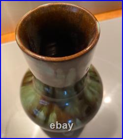 Clément Massier, vase céramique art déco, art nouveau vers 1900 signé