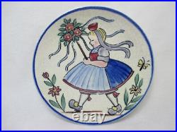 Costumes Art Déco Céramique Assiette Murale De Wächtersbach Allemagne Main Vieux Costumes Art Déco Céramique Assiette Murale De Wächtersbach Allemagne Main Vieux