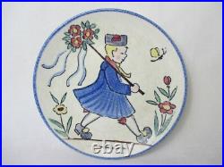 Costumes Art Déco Céramique Assiette Murale De Wächtersbach Allemagne Main Vieux Costumes Art Déco Céramique Assiette Murale De Wächtersbach Allemagne Main Vieux