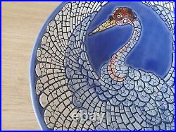 Coupe / Centre De Table En Ceramique Emaillee Epoque Art Deco Circa 1930