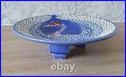 Coupe / Centre De Table En Ceramique Emaillee Epoque Art Deco Circa 1930