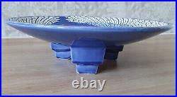 Coupe / Centre De Table En Ceramique Emaillee Epoque Art Deco Circa 1930
