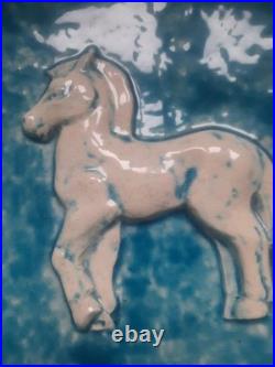 Coupe céramique cheval de René Meynial Art Deco