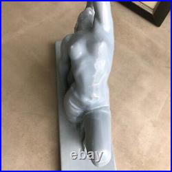 DANSEUSE signé FUGÈRE émaillée art déco nouveau sculpture vintage antique