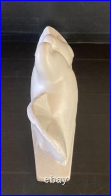DAX Colombes céramique craquelé blanc Edouard Cazaux Art Déco 1930 paix amour XX