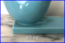 DESBARBIEUX sculpture oie ART DECO faïence signée Céramique SAINT CLEMENT 26 cm